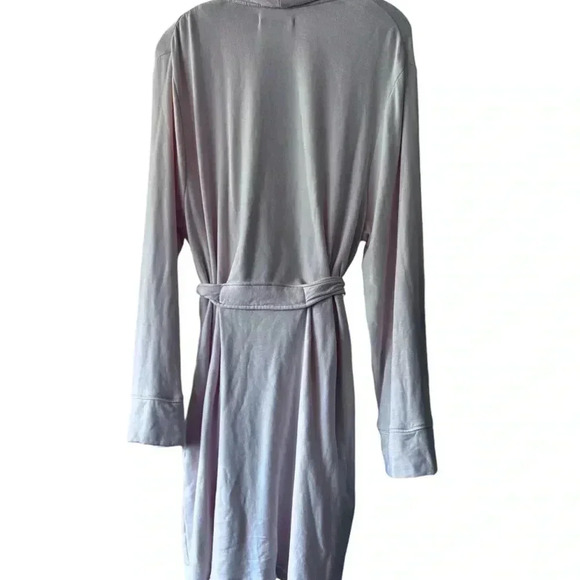 Magnolia Sleep Robe  Blush Pink Soft Robe Tie Front - Picture 2 of 13